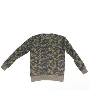 Lucky Brand Cloud Soft Fleece Camo Crew Neck Sweatshirt